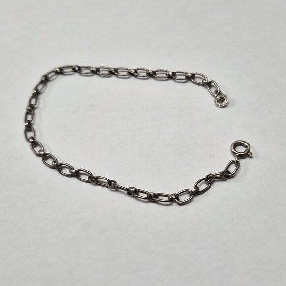 VTG 835 Silver Bracelet by Friedrich Binder Germany 7" Minimalist Chain Nordic - Picture 1 of 5
